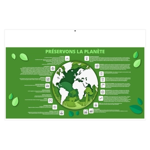 Calendriers bancaires publicitaires thème slow voyage personnalisable