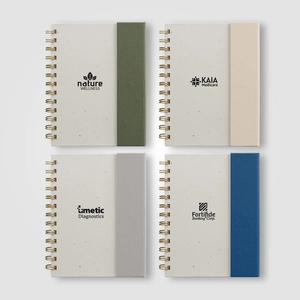 Carnet à spirales avec notes adhésives - B6