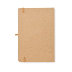 Carnet A5 avec couverture en carton comprenant 80 feuilles de papier recyclé personnalisable