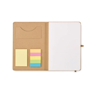 Carnet A5 avec couverture en carton comprenant 80 feuilles de papier recyclé personnalisable