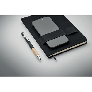 Carnet A5 en feutre RPET 600D à couverture rigide personnalisable