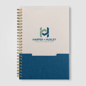 Carnet de poche FSC à reliure spirale verticale – A5 personnalisable