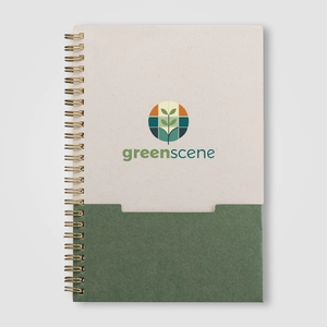 Carnet de poche FSC à reliure spirale verticale – A5 personnalisable