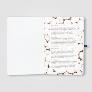 Carnet en papier minéral soft-touch – A5 personnalisable