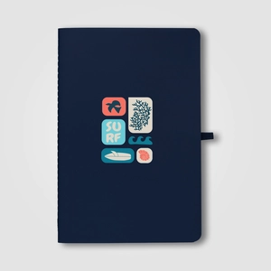 Carnet en papier minéral soft-touch – A5 personnalisable