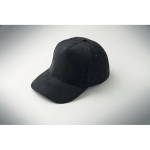 Casquette de baseball à 5 panneaux en velours côtelé de polyester personnalisable