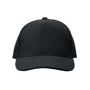 Casquette de baseball à 5 panneaux en velours côtelé de polyester personnalisable