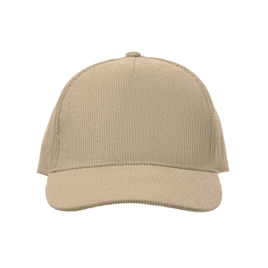 Casquette de baseball à 5 panneaux en velours côtelé de polyester personnalisable