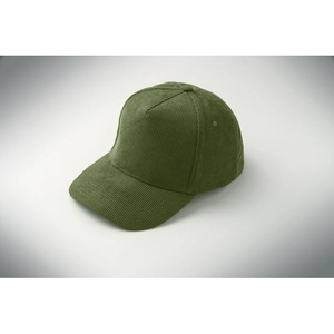Casquette de baseball à 5 panneaux en velours côtelé de polyester personnalisable