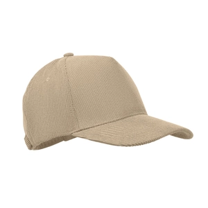 Casquette de baseball à 5 panneaux en velours côtelé de polyester personnalisable