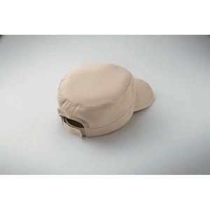 Casquette militaire en coton brossé 260gr/m² avec bande de transpiration personnalisable