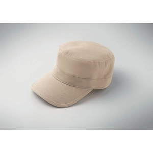 Casquette militaire en coton brossé 260gr/m² avec bande de transpiration personnalisable