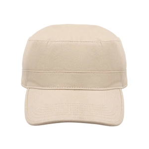 Casquette militaire en coton brossé 260gr/m² avec bande de transpiration personnalisable