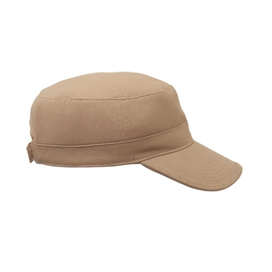 Casquette militaire en coton brossé 260gr/m² avec bande de transpiration personnalisable