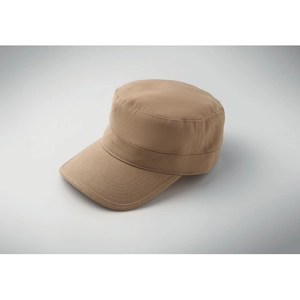 Casquette militaire en coton brossé 260gr/m² avec bande de transpiration personnalisable