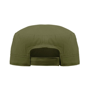 Casquette militaire en coton brossé 260gr/m² avec bande de transpiration personnalisable