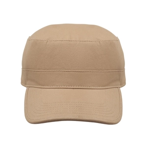 Casquette militaire en coton brossé 260gr/m² avec bande de transpiration personnalisable