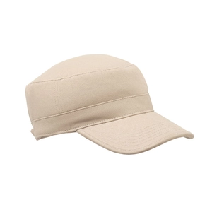 Casquette militaire en coton brossé 260gr/m² avec bande de transpiration personnalisable