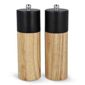 Ensemble de moulins à sel et à poivre en bois personnalisable