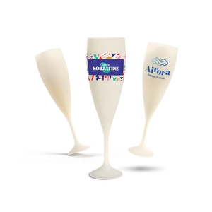 Flute à champagne réutilisable en biocomposite 14 cl  - Fabrication Française personnalisable