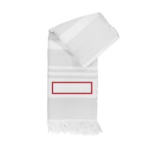 Fouta coton biologique 190g - puce tricolore - made in France personnalisable