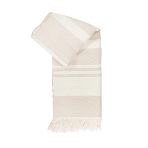 Fouta coton biologique 190g - puce tricolore - made in France personnalisable