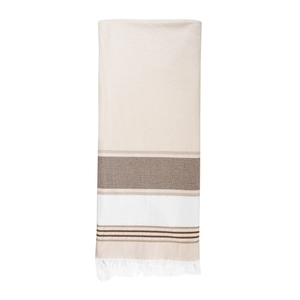Fouta serviette bouclette - Rayures motif chevrons personnalisable