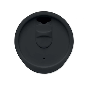 Gobelet à double paroi en PP avec base en liège 300 ml personnalisable