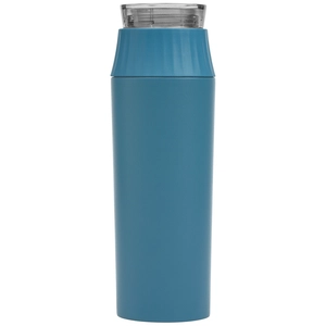 Gourde à couvercle étanche en acier inoxydable recyclé - 590 ml personnalisable