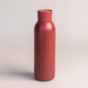Gourde isotherme acier recyclé - 500 ml avec bouchon poussoir personnalisable