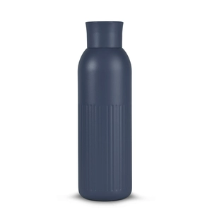Gourde isotherme acier recyclé - 500 ml avec bouchon poussoir personnalisable