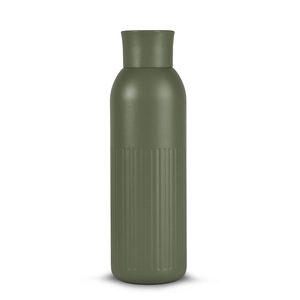 Gourde isotherme acier recyclé - 500 ml avec bouchon poussoir personnalisable