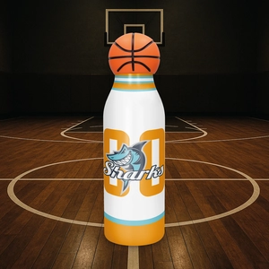 Gourde personnalisé aux oculeurs de votre sport 500ml - isotherme  personnalisable