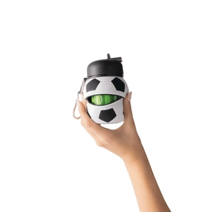 Gourde pliable en silicone spécial football - 550 ml personnalisable