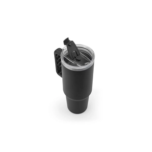 Grand gobelet de voyage en acier inoxydable (91% recyclé) avec double paroi isolée sous vide et finition mate 1300 mL personnalisable