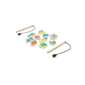 Jeu de pêche composé de 10 poissons en bois, idéal pour les enfants personnalisable