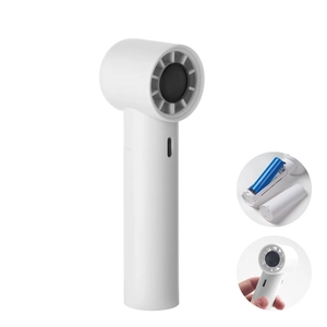 Mini ventilateur de poche en ABS avec écran d'affichage personnalisable