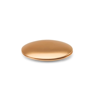 Miroir rond double face en aluminium avec fermeture magnétique personnalisable