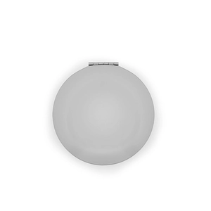 Miroir rond double face en aluminium avec fermeture magnétique personnalisable