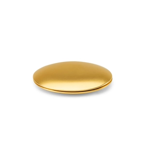 Miroir rond double face en aluminium avec fermeture magnétique personnalisable