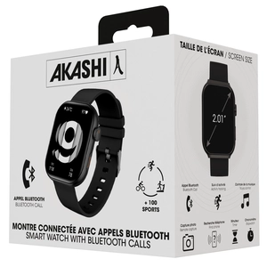 Montre connectée avec appel main libre bluetooth personnalisable