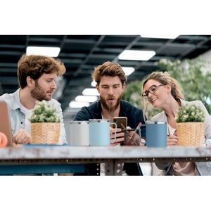 Mug à double paroi avec intérieur en acier inoxydable recyclé personnalisable