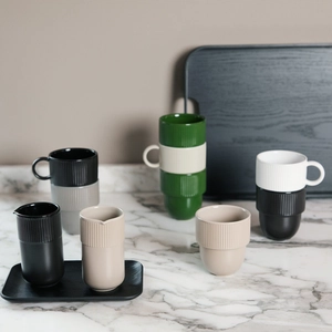 Mug porcelaine empilable - idéal usage quotidien personnalisable