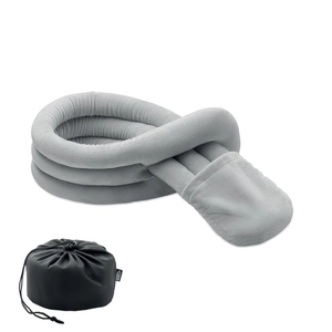 Oreiller de voyage pliable en polyester souple et en mousse personnalisable