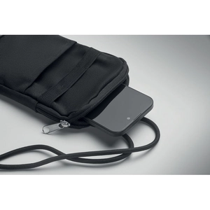 Pochette bandoulière pour smartphone en coton recyclé personnalisable