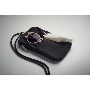 Pochette bandoulière pour smartphone en coton recyclé personnalisable