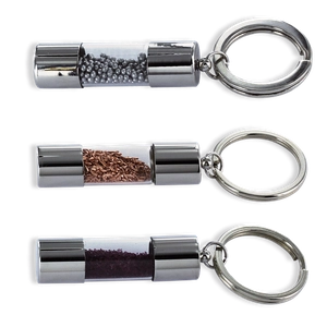Porte clés SALSA tube en verre personnalisable