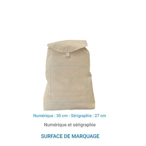 Sac à dos made in France en coton 250g/m2 personnalisable