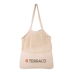 Sac avec filet en coton 140 gr