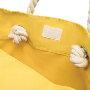 Sac de plage en polyester 300D - cordes en coton et œillets métal personnalisable